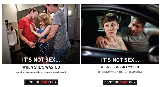 A poster from the "Don't Be THAT Guy" campaign