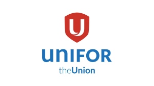 The logo for Unifor, the merged Canadian Auto Workers Union (CAW) and Communications, Energy and Paperworkers Union (CEP), is shown. (The Canadian Press/HO)