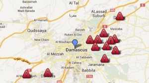 Syria chemical weapons map