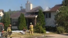 Fire crews at the scene of a house fire on Bedridge Rd. N.E.