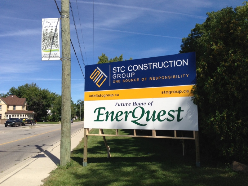 EnerQuest Services Inc. builds a new facility in Harrow, Ont., on Thursday, Sept. 5, 2013. (Sacha Long / CTV Windsor)