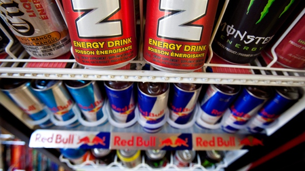 Energy drinks are shown in a store in Montreal on Monday, July 26, 2010. (Paul Chiasson / THE CANADIAN PRESS)