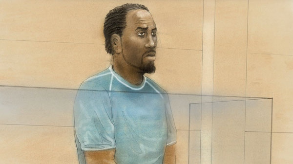 Garfield Boothe is seen in the court sketch on Tuesday, May 31, 2011.