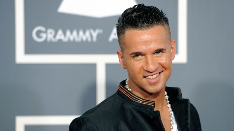 Michael 'The Situation' Sorrentino arrives at the 53rd annual Grammy Awards on Sunday, Feb. 13, 2011, in Los Angeles. (AP / Chris Pizzello)