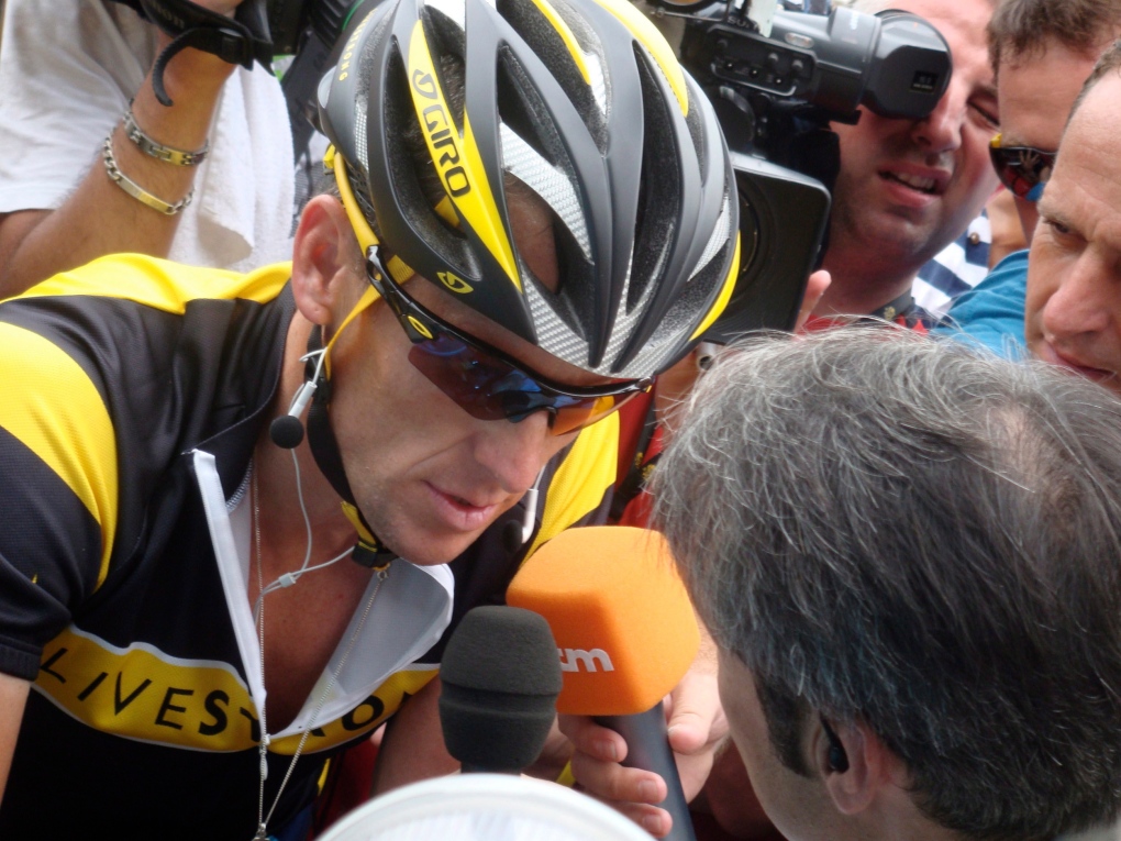 Cyclist Lance Armstrong