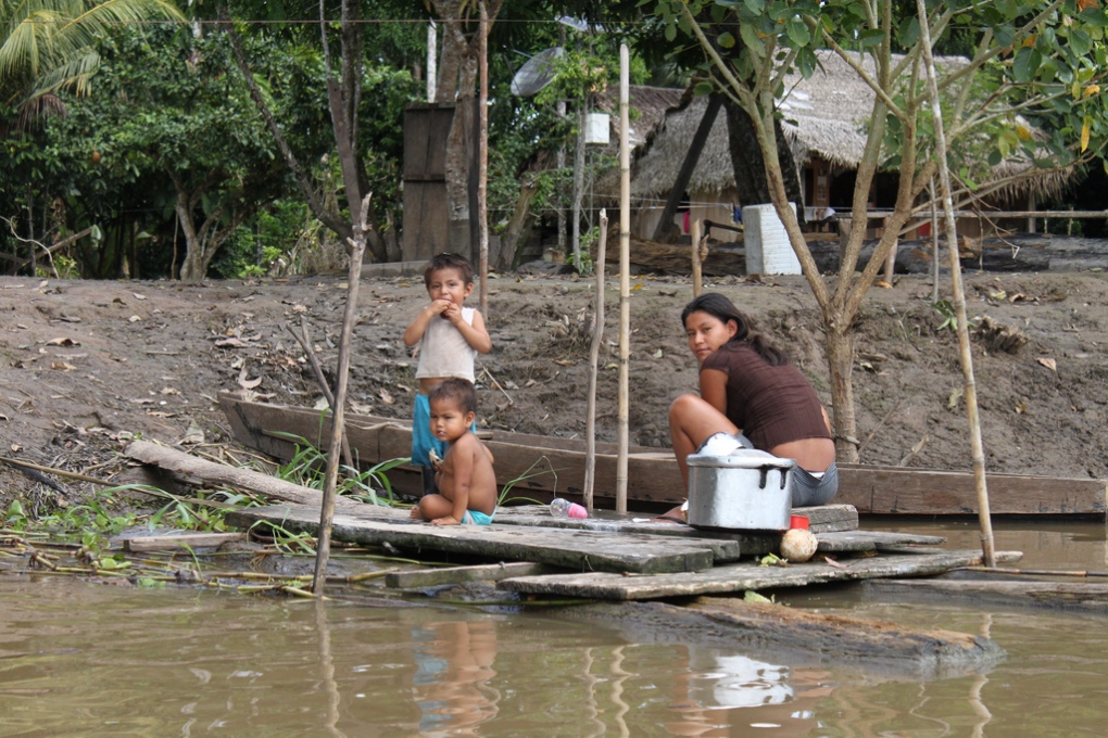 A family living in Peru's Amazon jungle