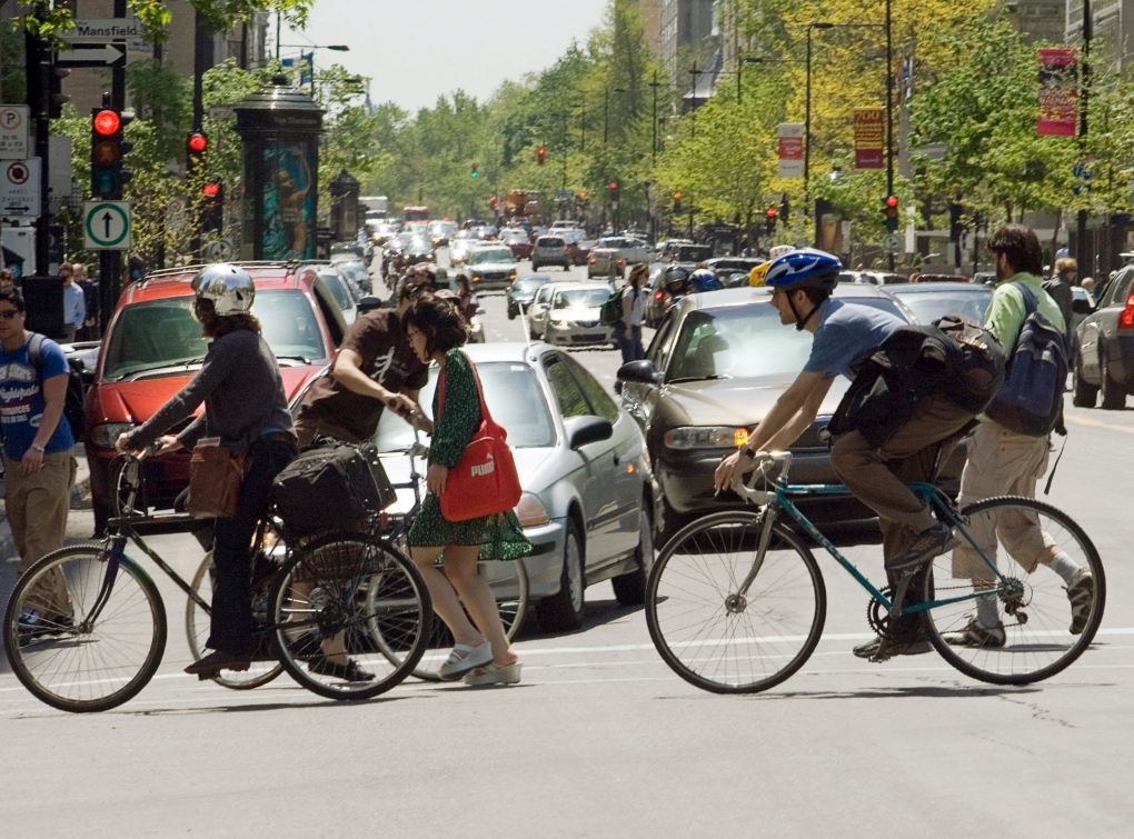 Pedestrians in Montreal