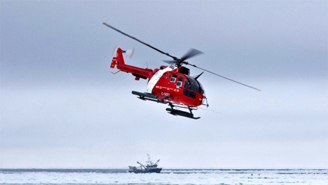 Arctic helicopter crash