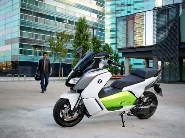 The C Evolution is a zero-emissions maxi scooter 