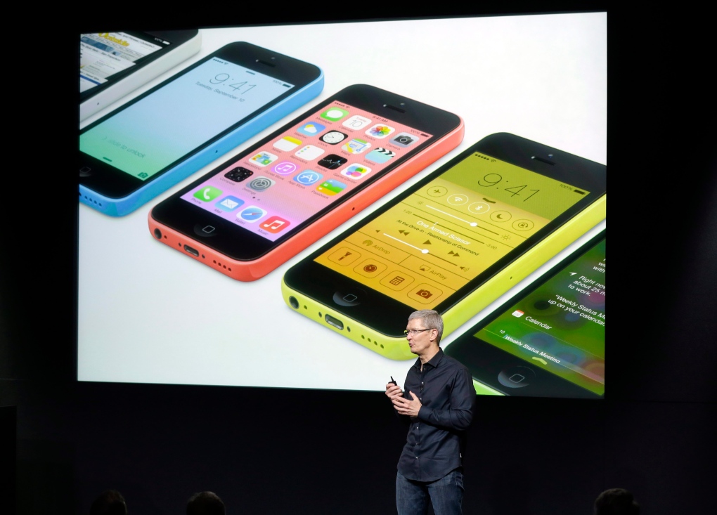 Apple CEO Tim Cook introduces iPhones 5S, 5C