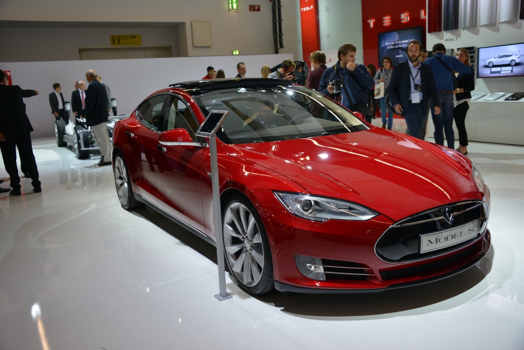 Tesla Model S at the Frankfurt Motor show