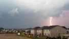 Lightning is seen in northwest London, Ont. on Wednesday, Sept. 11, 2013. (Josh Morgan / Twitter)