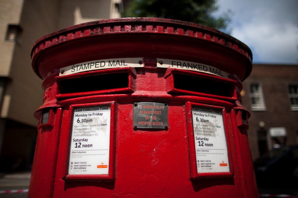 Royal Mail postbox in London, England