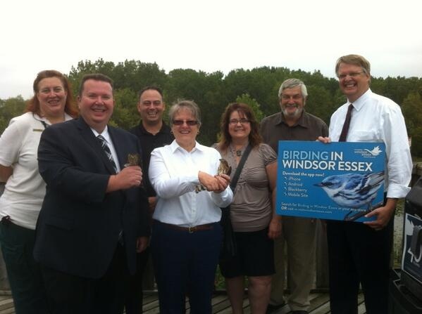 Officials from Tourism Windsor Essex Pelee Island have launched a birding app in Amherstburg, Ont. (TWEPI)