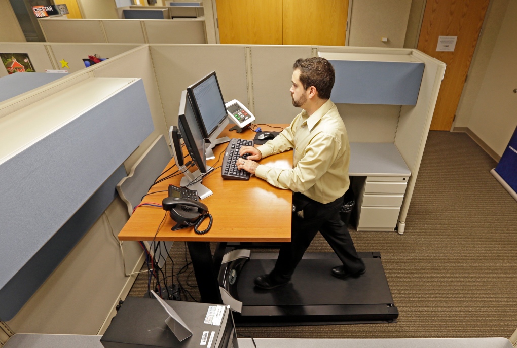 More Employees Using Treadmill Desks Standup Desks At Office