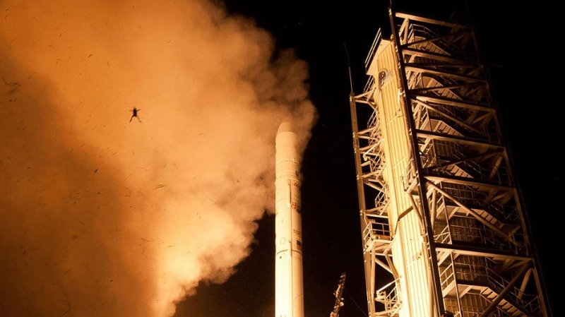 NASA officials have confirmed that one unlucky frog got the ride of a lifetime on Sept. 6 after it was accidentally flung into the air during the launch of a moon orbiter.