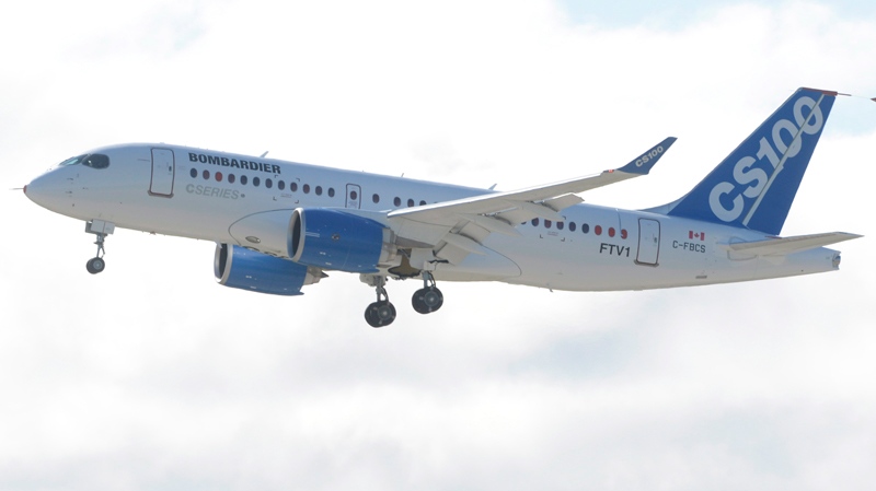 Bombardier's C-Series jet takes off