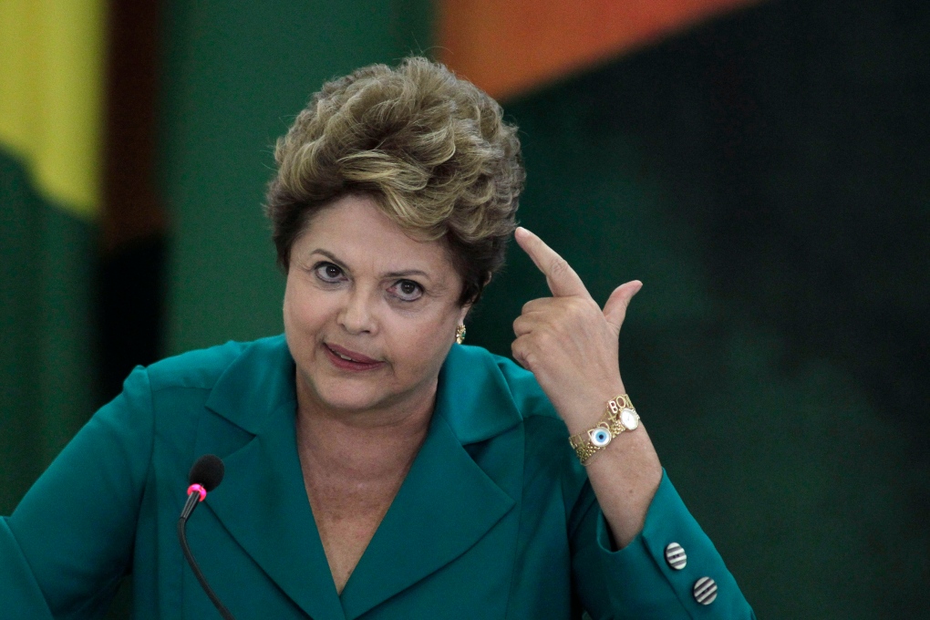 Brazil's President Dilma Rousseff in Brasilia