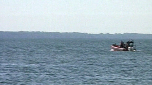 An OPP Search and Rescue Unit is seen on Lake Erie near Leamington, Ont., on Monday, June 6, 2011.