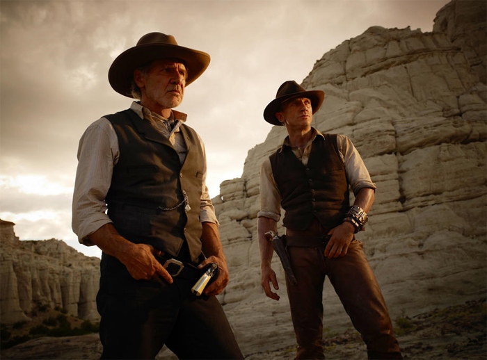 Harrison Ford and Daniel Craig in Universal Pictures' 'Cowboys and Aliens'