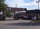 Police are investigating after a robbery at this 7-Eleven in Chatham, Ont., on Wednesday, Sept. 18, 2013. (Chris Campbell / CTV Windsor)
