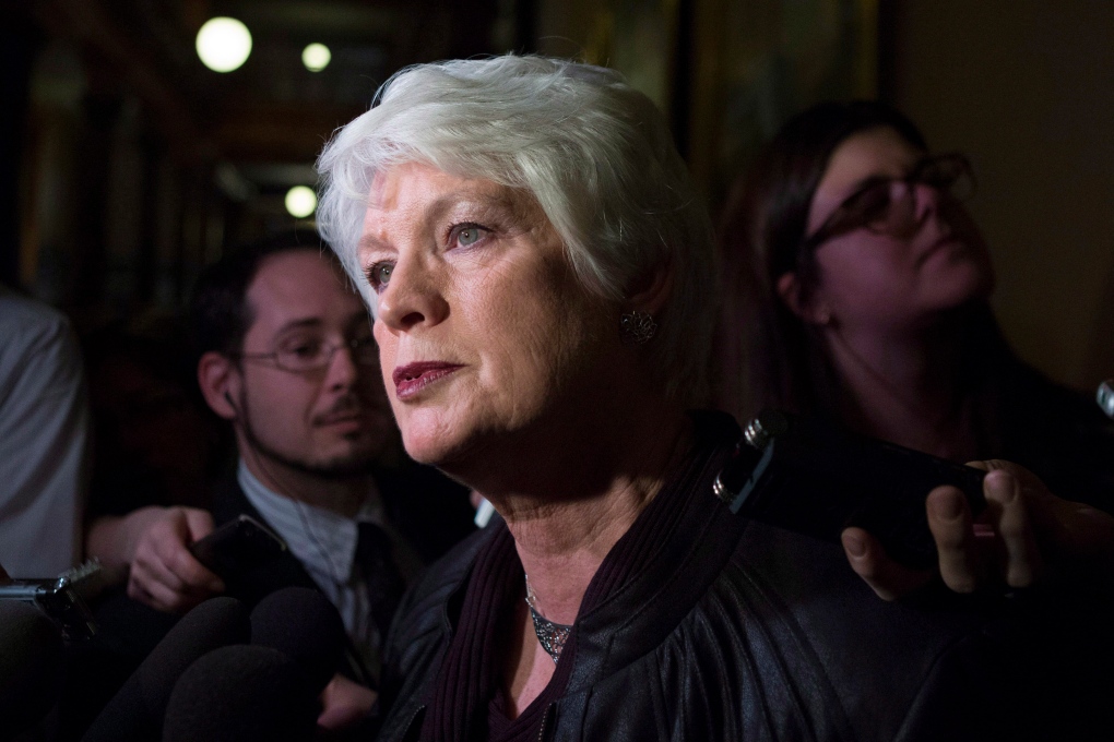 New Ontario Education Minister Liz Sandals scrums 