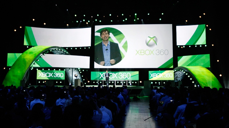 Don Mattrick, president of Interactive Entertainment Business for Microsoft, speaks at the Microsoft Xbox global media briefing during the E3 gaming convention in Los Angeles, Monday, June 6, 2011. (AP / Matt Sayles)