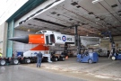 A replica of the Avro Arrow is loaded onto a trailer at  Downsview Park on Saturday, Sept. 21, 2013. (CASM / Kenneth I. Swartz) 