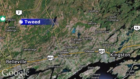 Tweed is located near Belleville, about three hours west of Ottawa.