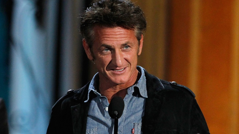 Sean Penn accepts the guy movie hall of fame award for 'Fast Times at Ridgemont High' at the Spike TV Guys Choice Awards on Saturday, June 4, 2011, in Culver City, Calif. (AP / Matt Sayles)