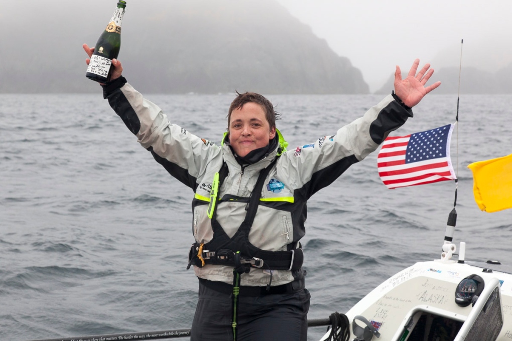 Sarah Outen completes Pacific crossing