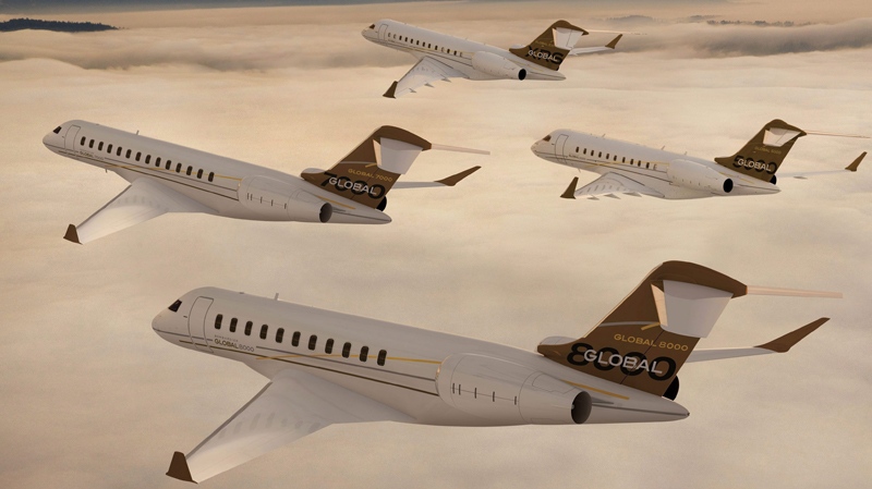 Bombardier Aerospace's Global Family jets Global 7