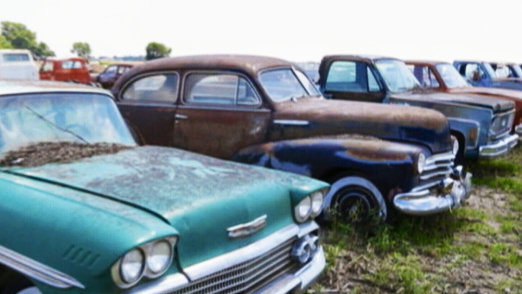 Vintage car show in Nebraska