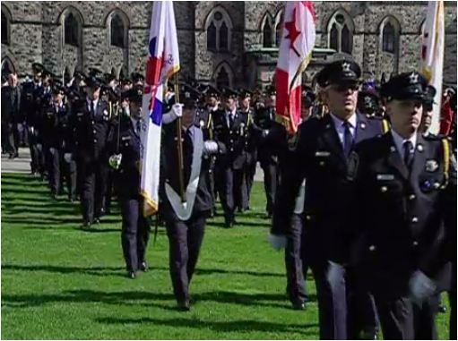 Police memorial held in Ottawa on Parliament Hill