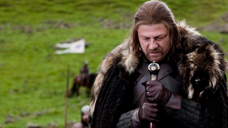 Sean Bean portrays Lord Eddard 'Ned' Stark in a scene from the HBO series 'Game of Thrones'