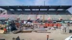 A view of the north side stands from the south side stands at Lansdowne Park.