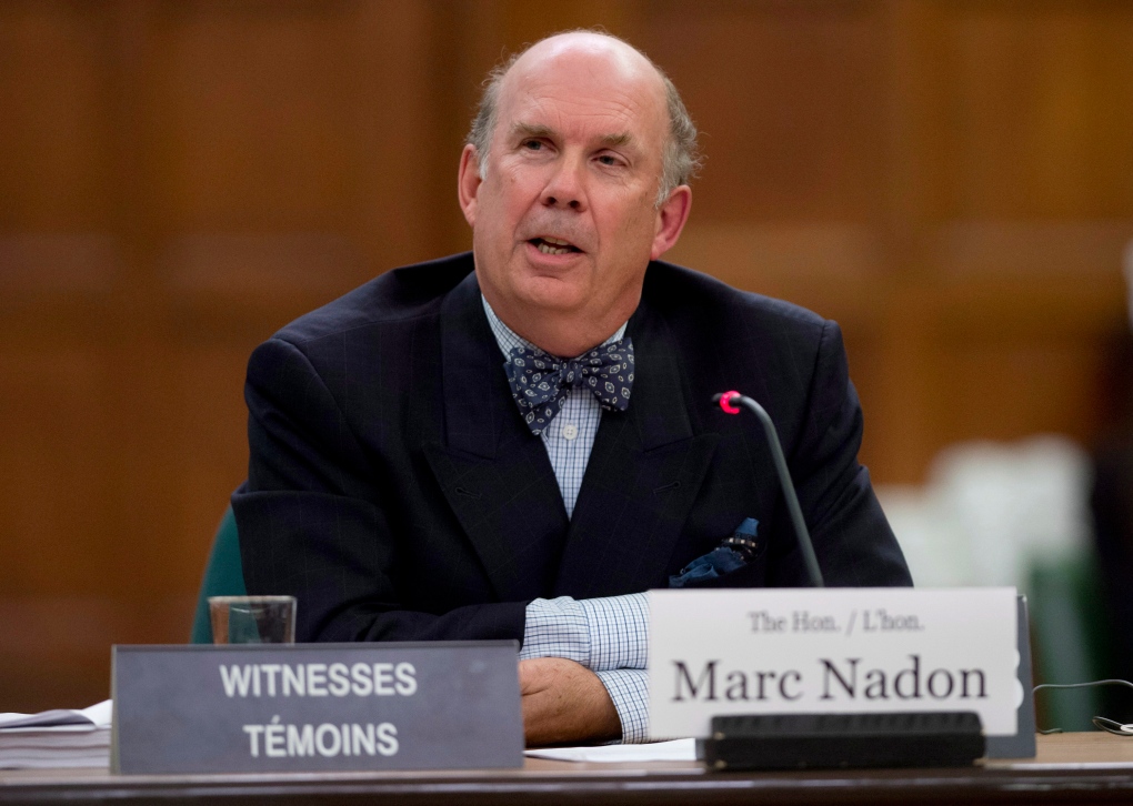 Justice Marc Nadon delivers his opening remarks as