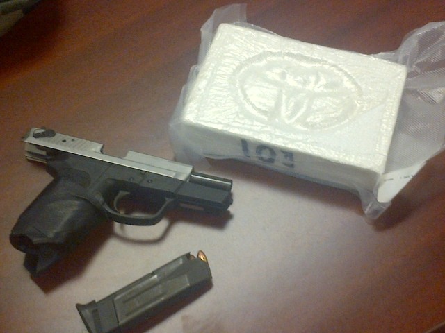 Gun and drugs seized