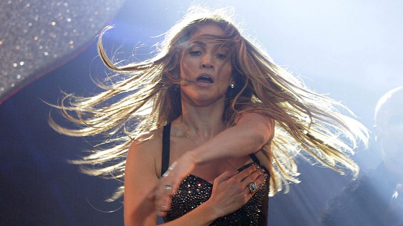 Singer Jennifer Lopez performs on stage during the Summertime Ball at Wembley Stadium in London, Sunday June 12, 2011. (AP / Yui Mok, PA)
