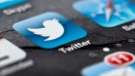 In this Feb. 2, 2013, file photo, a smartphone display shows the Twitter logo in Berlin, Germany. (AP / Soeren Stache)
