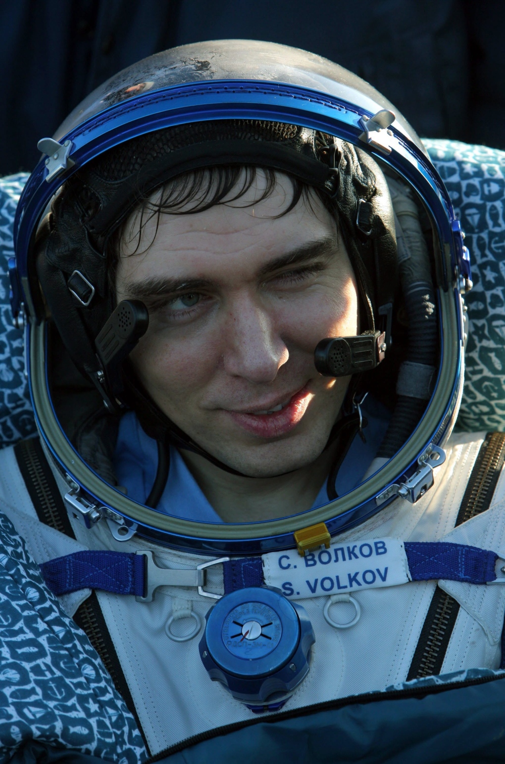 Russian cosmonaut Sergei Volkov in 2008