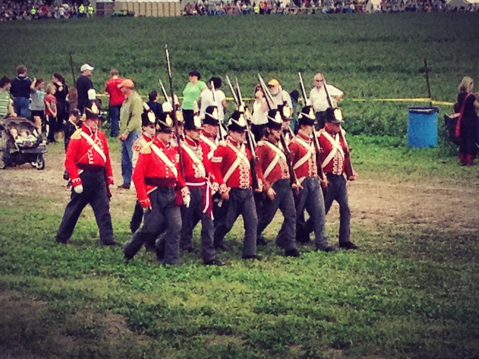 Battle of Thames (CC)/Battle of Thames soldiers marching (CC).jpg
