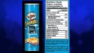 CFIA handout image of the affected Pringles brand Salt & Vinegar Potato Chips product label. (CFIA/HO)