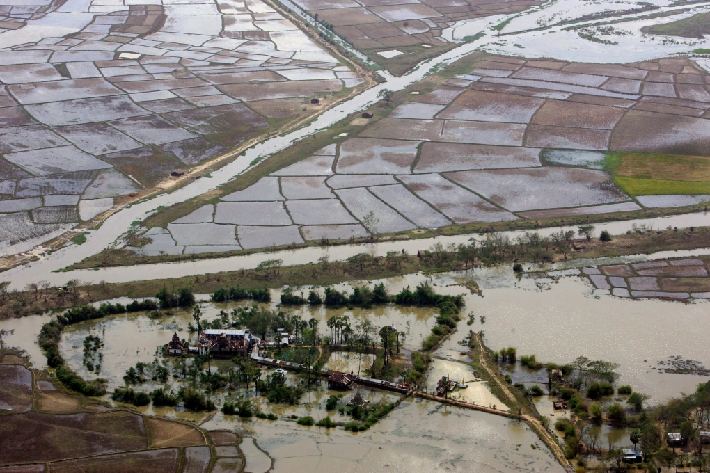 Cyclone Nargis in May 2008, Myanmar