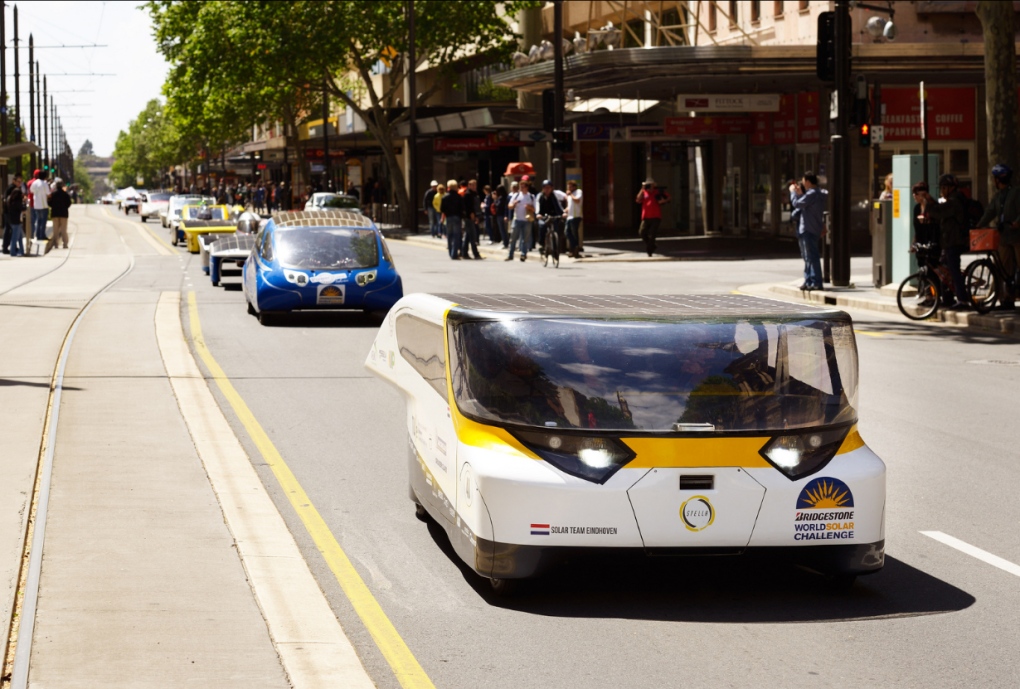 Solar-powered car Stella