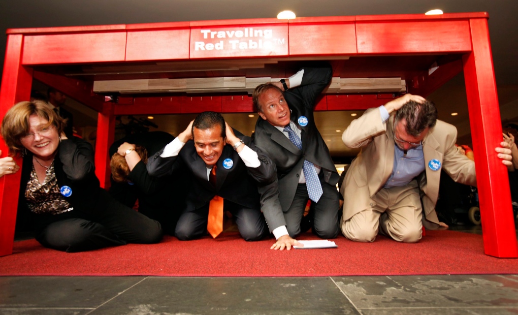 ShakeOut earthquake drill 