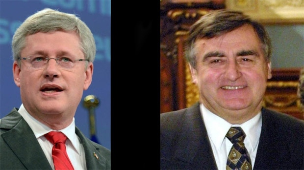 Prime Minister Stephen Harper, (left) has offered 