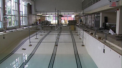 The swimming pool at the YMCA-YWCA on Argyle Avenue in downtown Ottawa is closed because of a problem with mold, Tuesday, June 28, 2011.