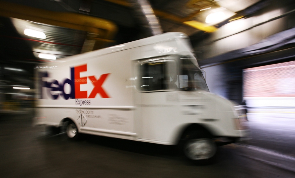 FedEx truck in New York