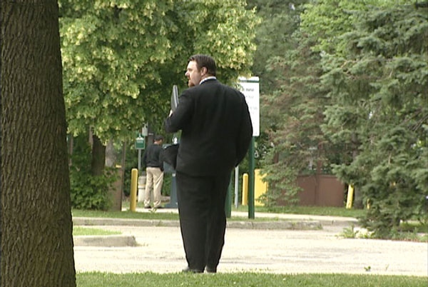 Constable Christopher Knox leaves court on June 29, 2011.